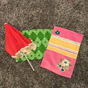 Rare American Girl Beach Set